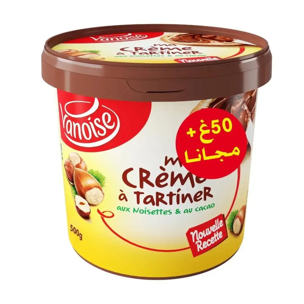 Creme a tartiner vanoise 500g +50g gratuit