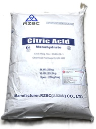 [2601102] ACIDE CITRIQUE RZBC 25KG